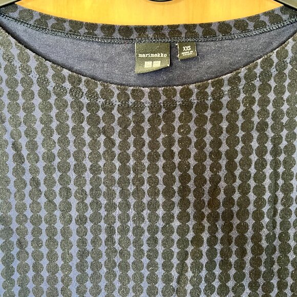 Marimekko X Uniqlo Long Sleeve Tunic Shirt XXS Rasymatto Print - Picture 2 of 3